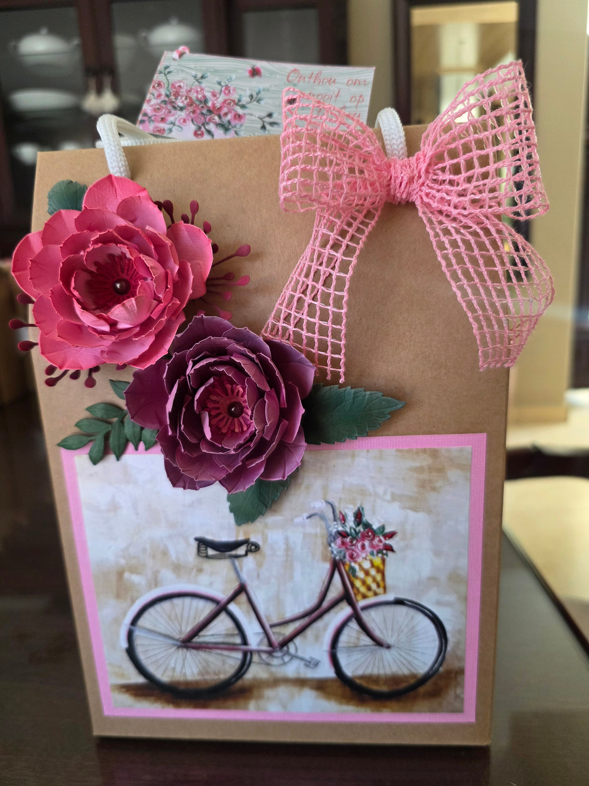 Vintage Gift Bag - Bicycle