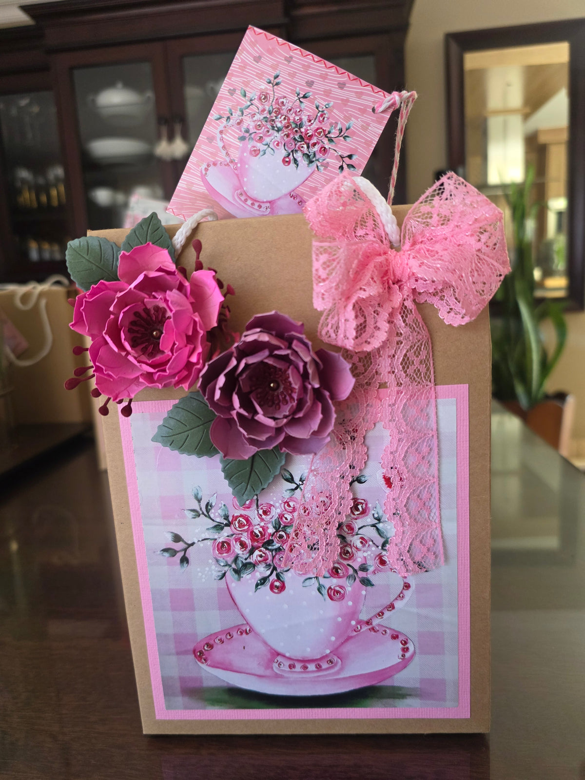 Vintage Gift Bag - Tea Cup