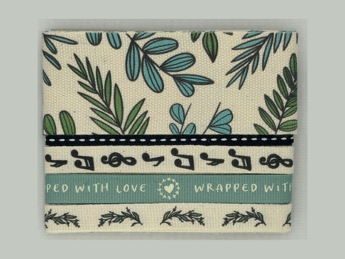 Wrapped With Love - Teal Leaves