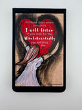 A6 hard cover Notebook - Black - Wholeheartedly - Hold big heart