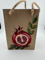 Hand Painted Pomegranate Paper Gift Bags