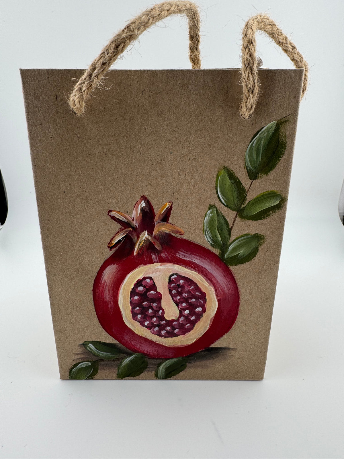 Hand Painted Pomegranate Paper Gift Bags