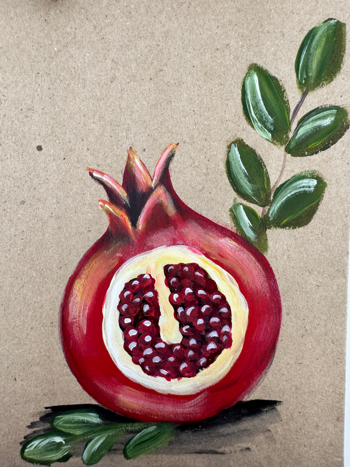 Hand Painted Pomegranate Paper Gift Bags