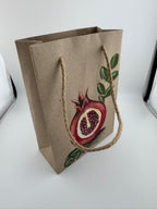 Hand Painted Pomegranate Paper Gift Bags