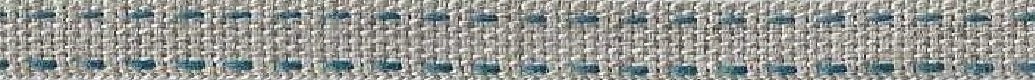 Linen With Blue Saddle Stitch