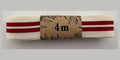 Red Stripes On Cream