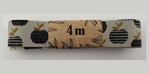 Apples - Black & Gold On Stone