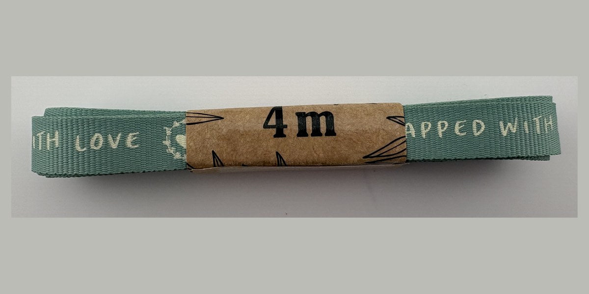 Wrapped With Love - White On Teal