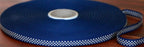 Navy Blue And Beige Checkered Ribbon