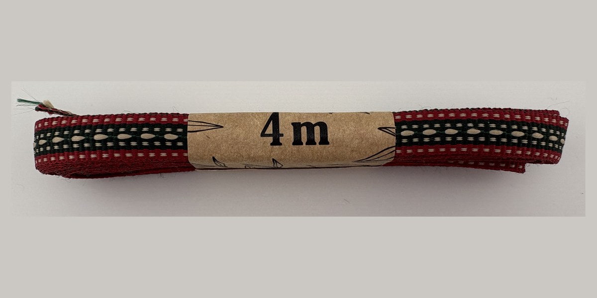 Marsala Red With Dark Green Centre And Beige Stitching