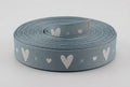 Hearts - White On Light Blue
