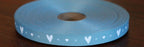 Hearts - White On Light Blue