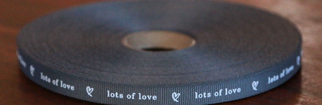 Lots Of Love - White On Grey
