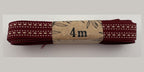 Maroon Red With Cream Stitching