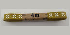Flower Pattern - White On Mustard