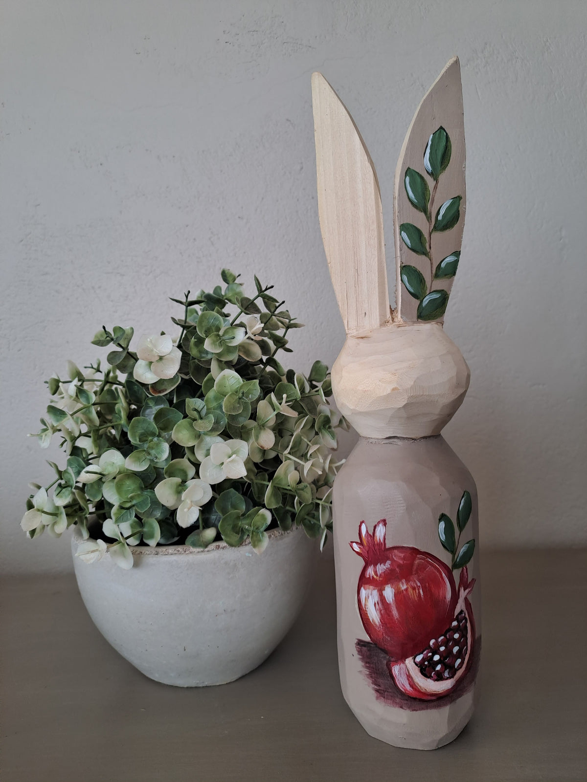 Painted bottle - bunny ears
