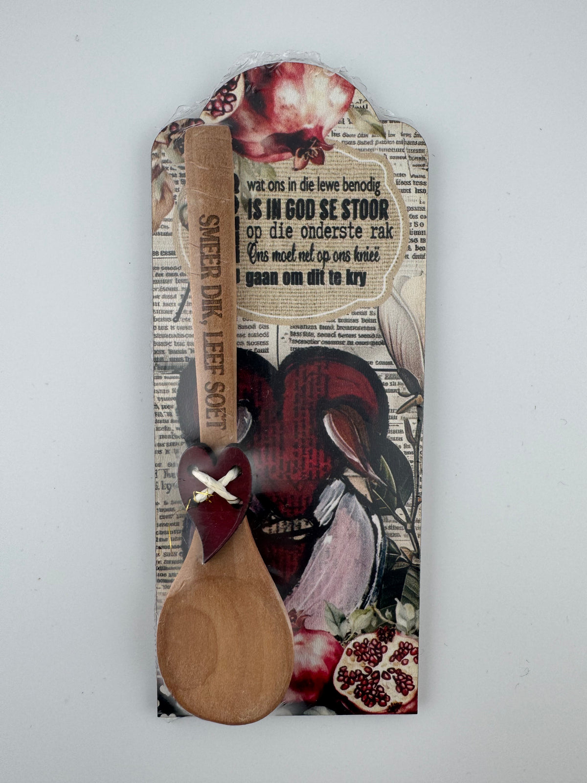 Mini board with wooden spoon
