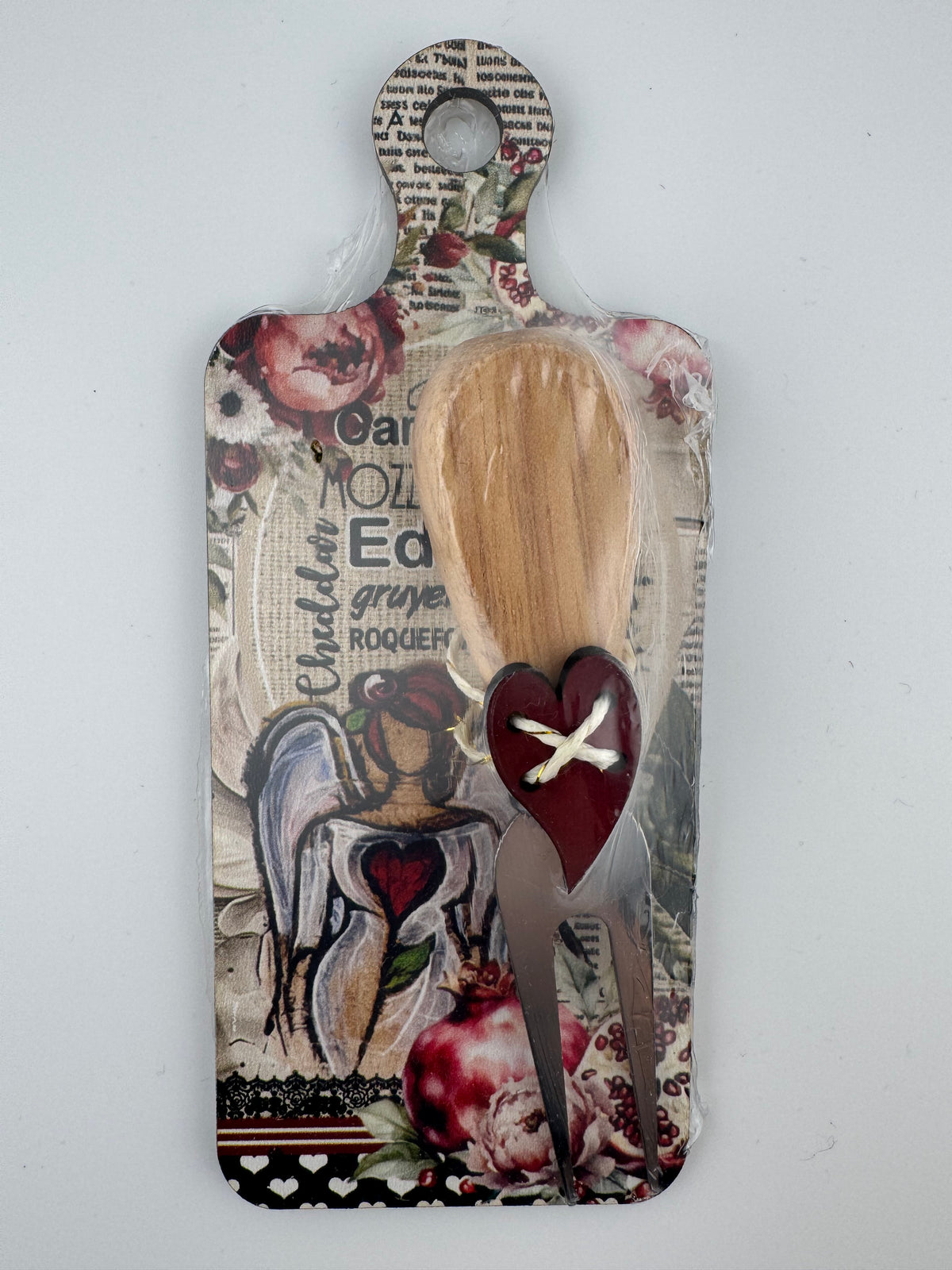 Wooden spoon on verse tag