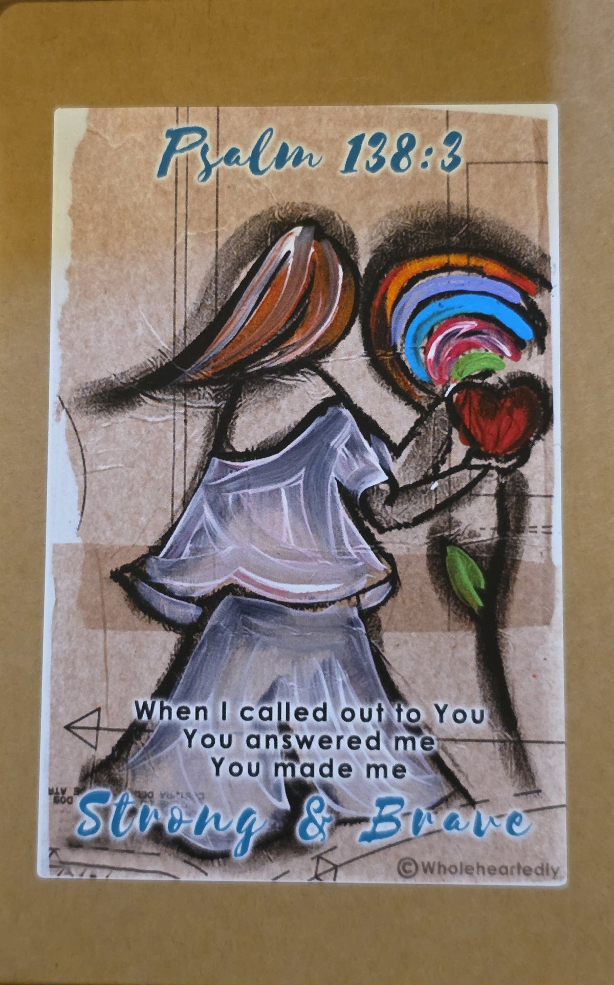 Sticky note set + Pen - Wholeheartedly  - Rainbow blessings