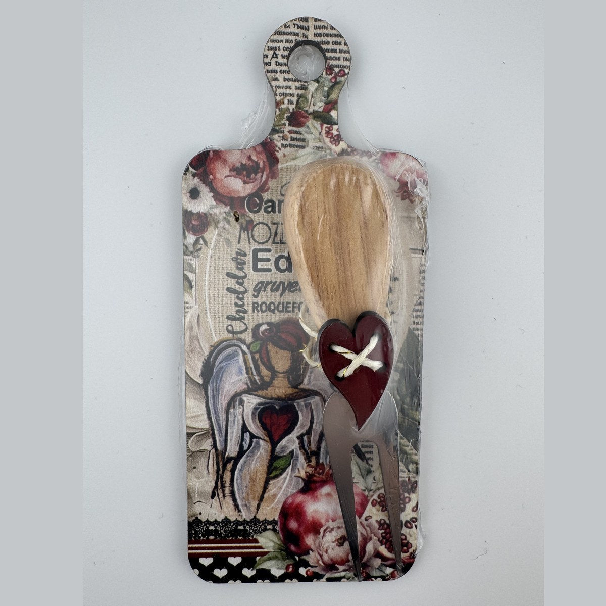 Mini board with wooden spoon