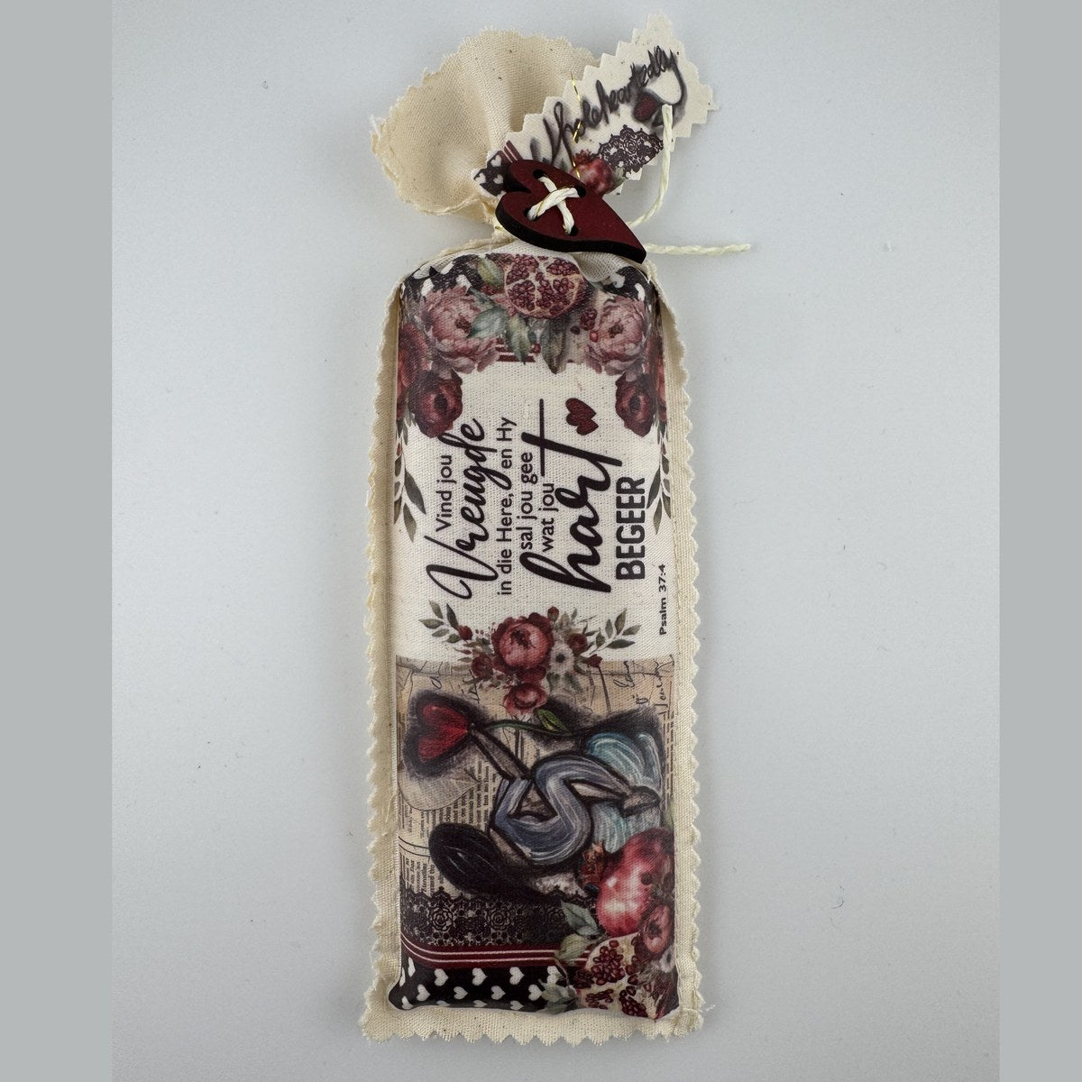 Fabric pouch - Slab Chocolate Vreugde (hart)
